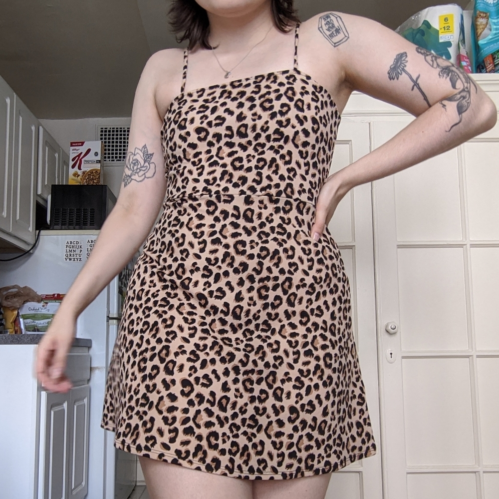 Cheetah print dress